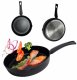 Patelnia Zilner Patelnia głęboka aluminiowa 28 cm  czarna Zilner ZL 560 indukcja gaz 1