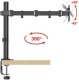 VETOUSON Uchwyt na monitor 18-32 cale 10kg biurkowy VX-161 uniwersalny regulowany 9