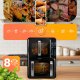 Frytkownica beztłuszczowa Berdsen Frytkownica beztłuszczowa dwukomorowa pionowa 12 l Air fryer frytownica Berdsen 2800W BD-664 5