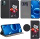 krainaGSM Etui do Oppo A6 4G | A6x MAGNET WZORY CASE + SZKŁO 9H 2
