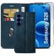 krainaGSM ETUI Z KLAPKĄ do Samsung S26 Zamykane Magnetyczne Skórzane + Szkło 9H 3