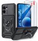 krainaGSM Etui Pancerne CZARNE SLIDE do Oppo Reno 13 FS|F 5G WZMACNIANE + 2x Szkło 1