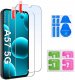 krainaGSM Etui do Samsung A57 5G CASE WZMACNIANE MATOWE CZARNE PANCERNE 2x SZKŁO 6