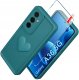 krainaGSM Etui do Samsung A36 | A37 5G silikonowe MATOWE serce + Szkło ochronne 9H 1