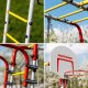 Małpiszon Plac zabaw Fitness Plus ogród | Drabinki Kosz Worek Poręcze | 100 kg 6