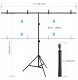 Zestaw studyjny ACV Statyw do tła fotograficznego fotografii 200x200 + Tło materiałowe zielone 6