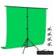 Zestaw studyjny ACV Statyw do tła fotograficznego fotografii 200x200 + Tło materiałowe zielone 8