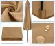 Majowo Poszycie wymienne materiał parasola ogrodowego 8 ramion 270cm - khaki 4