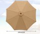 Majowo Poszycie wymienne materiał parasola ogrodowego 8 ramion 270cm - khaki 6
