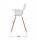 FUN BABY Krzesełko Do Karmienia Dzieci Regulowane Tulano Morsel Beige 2W1 16