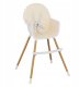 FUN BABY Krzesełko Do Karmienia Dzieci Regulowane Tulano Morsel Beige 2W1 2