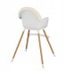 FUN BABY Krzesełko Do Karmienia Dzieci Regulowane Tulano Morsel Beige 2W1 3