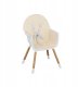 FUN BABY Krzesełko Do Karmienia Dzieci Regulowane Tulano Morsel Beige 2W1 7