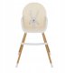 FUN BABY Krzesełko Do Karmienia Dzieci Regulowane Tulano Morsel Beige 2W1 9