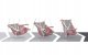 Kangoo Huśtawka Leżaczek Kołyska Do Domu Ogrodu Tulano Hop 40 Pink-Grey 3W1 14