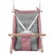 Kangoo Huśtawka Leżaczek Kołyska Do Domu Ogrodu Tulano Hop 40 Pink-Grey 3W1 9