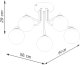 Lampa wisząca Astro Lighting Żyrandol ASTRAL 5 czarny SOLLUX  LIGHTING 8