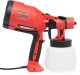 Techrebal Pistolet do Malowania Ścian Elektryczny Natryskowy do Farb 870W 5 Dysz 1,2L RossoSpray 5