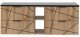 MEGSTYL Szafka łazienkowa WOOD z regałem i blatem 140 cm szuflady DĄB WOTAN + BIAŁY 16