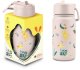 U-grow Brosky Kids Różowa butelka na wodę dla dzieci w małpki 450ml 1