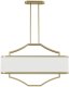Lampa wisząca Lamp-System Biała lampa wisząca Gerdo Ovale zwis nad stół z materiału 1