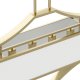 Lampa wisząca Lamp-System Biała lampa wisząca Gerdo Ovale zwis nad stół z materiału 6