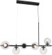 Lampa wisząca Elem Kulista lampa zwisowa Dorado 3400/6 BL szklane molekuły czarne 1