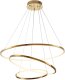 Lampa wisząca Step into Design Zwisowa lampa salonowa Circle Slim ST-10112P-3 LED 53W 3000K okrągła złota 3