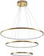 Lampa wisząca Step into Design Zwisowa lampa salonowa Circle Slim ST-10112P-3 LED 53W 3000K okrągła złota 4