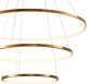Lampa wisząca Step into Design Zwisowa lampa salonowa Circle Slim ST-10112P-3 LED 53W 3000K okrągła złota 6
