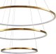 Lampa wisząca Step into Design Zwisowa lampa salonowa Circle Slim ST-10112P-3 LED 53W 3000K okrągła złota 7