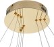 Lampa wisząca Step into Design Zwisowa lampa salonowa Circle Slim ST-10112P-3 LED 53W 3000K okrągła złota 9
