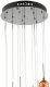 Lampa wisząca DAR Wisząca lampa Aurelia AUR1564 Dar Lighting szkło miedziany czarny chrom bursztynowy 3