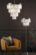 Lampa podłogowa DAR Podłogowa lampa salonowa Angel ANG4908 Dar Lighting glamour kryształ chrom 4