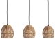 Lampa wisząca Abruzzo Potrójna lampa zwis Boho ABR-LW9-BH-E27 Abruzzo pleciona brązowy 1