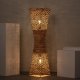 Lampa podłogowa Abruzzo Podłogowa lampa Boho ABR-LP2-BH-E27 brązowa 2