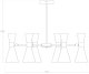 Lampa sufitowa Abruzzo Wielopunktowa lampa sufitowa Libre ABR-LWS-6XE27 Abruzzo czarny złoty 11