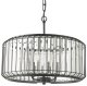 Lampa wisząca DAR Szklana lampa wisząca Naeva NAE0422 Dar Lighting przezroczysta czarna 1