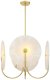 Lampa wisząca Cosmo Light Wisząca lampa Modena P04814BR Cosmolight talerze mosiądz białe 1