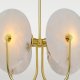 Lampa wisząca Cosmo Light Wisząca lampa Modena P04814BR Cosmolight talerze mosiądz białe 2