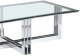 Cosmo Light Stolik kawowy Baltimore BA-CT1636S przezroczysty srebrny 2