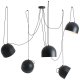 Lampa wisząca Aldex Lampa loftowa wisząca salonowa Noor 1122F1 Aldex nad stół czarna 1