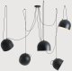 Lampa wisząca Aldex Lampa loftowa wisząca salonowa Noor 1122F1 Aldex nad stół czarna 2