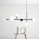 Lampa wisząca Aldex Wisząca lampa do sypialni Dione 1092K1_2 Aldex molekuły szkło czarny 6