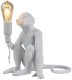 Lampa stołowa Abruzzo Dekoracyjna lampka stojąca Monkey ABR-KARD4-B Abruzzo małpka biały 1