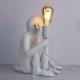 Lampa stołowa Abruzzo Dekoracyjna lampka stojąca Monkey ABR-KARD4-B Abruzzo małpka biały 4