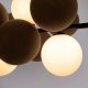 Lampa wisząca Abruzzo Wisząca lampa molekułowa Vino ABR-GRAPPA-H-B nad stół kule szare białe 12