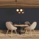 Lampa wisząca Abruzzo Wisząca lampa molekułowa Vino ABR-GRAPPA-H-B nad stół kule szare białe 15