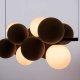 Lampa wisząca Abruzzo Wisząca lampa molekułowa Vino ABR-GRAPPA-H-B nad stół kule szare białe 5
