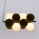 Lampa wisząca Abruzzo Wisząca lampa molekułowa Vino ABR-GRAPPA-H-B nad stół kule szare białe 7